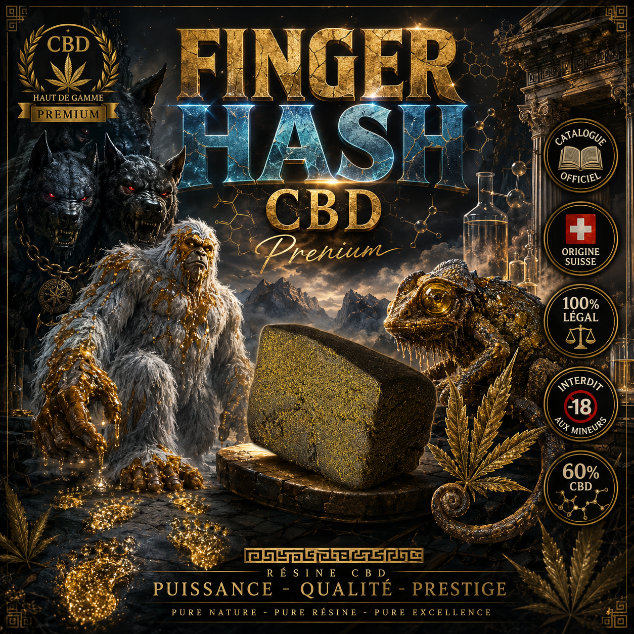 👑 Finger Hash CBD Premium+ ✨🇨🇭